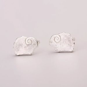 925 Sterling Silver Sheep Stud Earrings